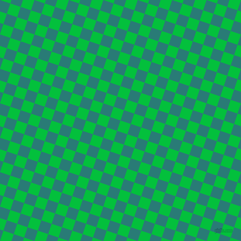 72/162 degree angle diagonal checkered chequered squares checker pattern checkers background, 22 pixel square size, , Dark Pastel Green and Elm checkers chequered checkered squares seamless tileable