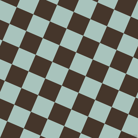 67/157 degree angle diagonal checkered chequered squares checker pattern checkers background, 61 pixel square size, Dark Rum and Opal checkers chequered checkered squares seamless tileable