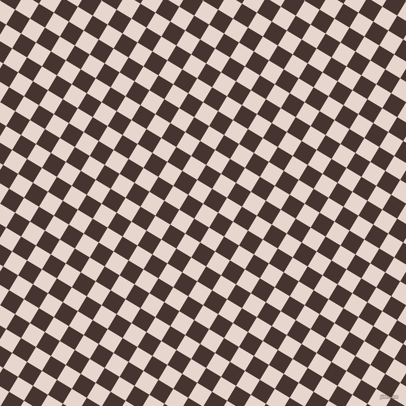 59/149 degree angle diagonal checkered chequered squares checker pattern checkers background, 34 pixel squares size, , Dawn Pink and Cedar checkers chequered checkered squares seamless tileable