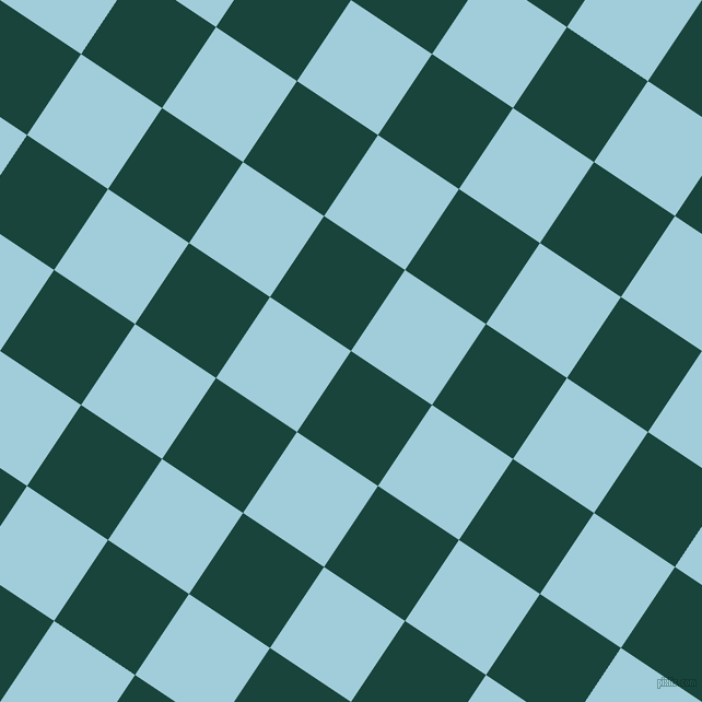 56/146 degree angle diagonal checkered chequered squares checker pattern checkers background, 89 pixel square size, , Deep Teal and Regent St Blue checkers chequered checkered squares seamless tileable