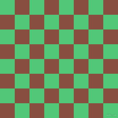 checkered chequered squares checkers background checker pattern, 51 pixel square size, Emerald and Mule Fawn checkers chequered checkered squares seamless tileable