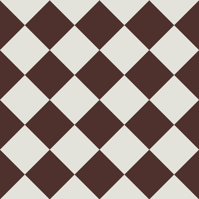 45/135 degree angle diagonal checkered chequered squares checker pattern checkers background, 136 pixel square size, Espresso and Snow Drift checkers chequered checkered squares seamless tileable