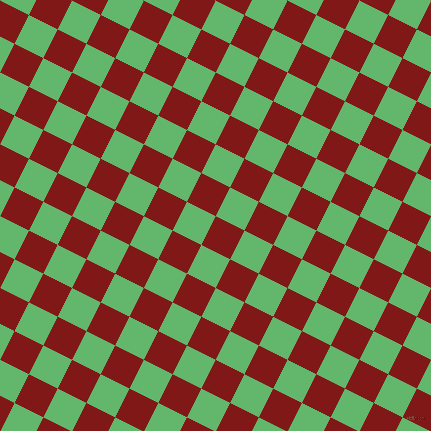 63/153 degree angle diagonal checkered chequered squares checker pattern checkers background, 65 pixel square size, , Falu Red and Fern checkers chequered checkered squares seamless tileable