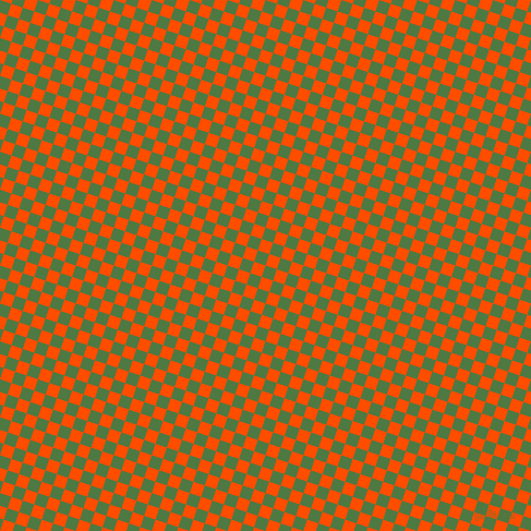 72/162 degree angle diagonal checkered chequered squares checker pattern checkers background, 11 pixel squares size, , Fern Green and Vermilion checkers chequered checkered squares seamless tileable