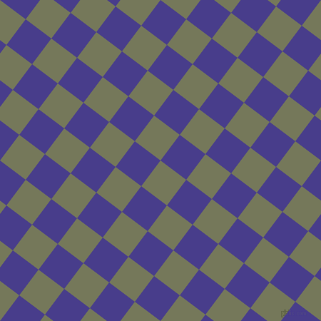 53/143 degree angle diagonal checkered chequered squares checker pattern checkers background, 45 pixel squares size, Finch and Dark Slate Blue checkers chequered checkered squares seamless tileable