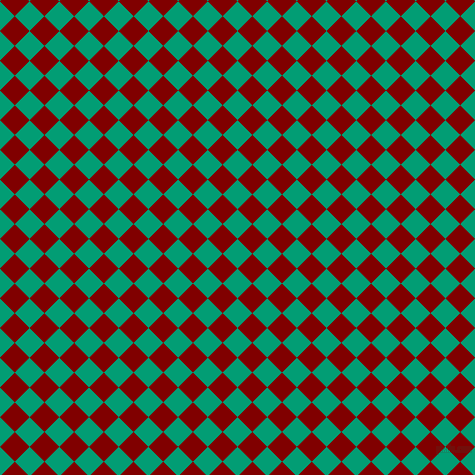 45/135 degree angle diagonal checkered chequered squares checker pattern checkers background, 21 pixel square size, , Free Speech Aquamarine and Maroon checkers chequered checkered squares seamless tileable