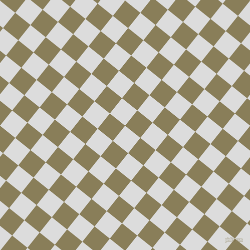 51/141 degree angle diagonal checkered chequered squares checker pattern checkers background, 39 pixel squares size, Gainsboro and Clay Creek checkers chequered checkered squares seamless tileable