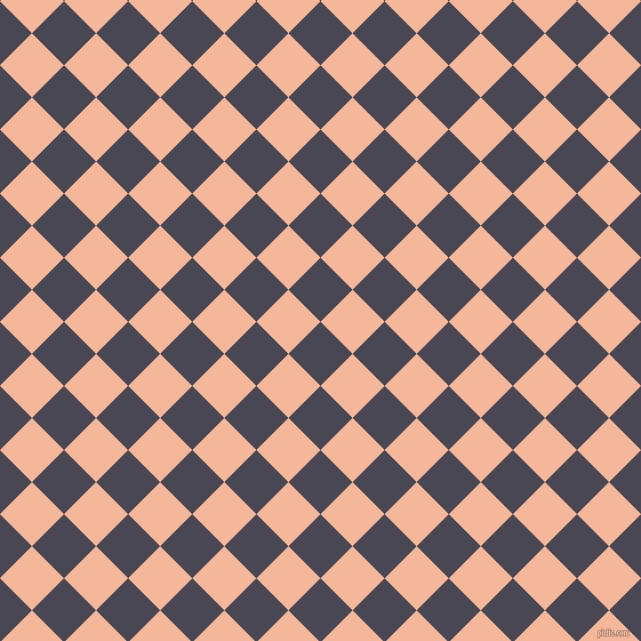 45/135 degree angle diagonal checkered chequered squares checker pattern checkers background, 51 pixel squares size, , Gun Powder and Mandys Pink checkers chequered checkered squares seamless tileable