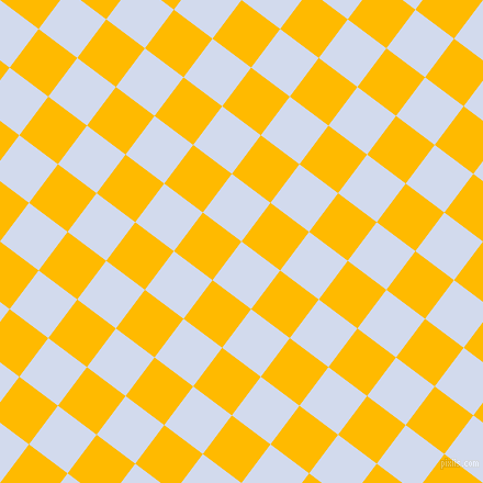 53/143 degree angle diagonal checkered chequered squares checker pattern checkers background, 44 pixel squares size, , Hawkes Blue and Selective Yellow checkers chequered checkered squares seamless tileable