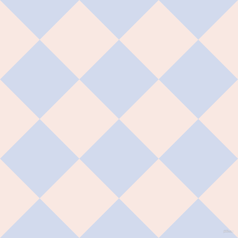 45/135 degree angle diagonal checkered chequered squares checker pattern checkers background, 192 pixel square size, Hawkes Blue and Wisp Pink checkers chequered checkered squares seamless tileable