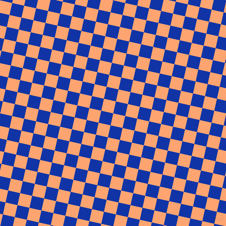 77/167 degree angle diagonal checkered chequered squares checker pattern checkers background, 39 pixel square size, , Hit Pink and Egyptian Blue checkers chequered checkered squares seamless tileable