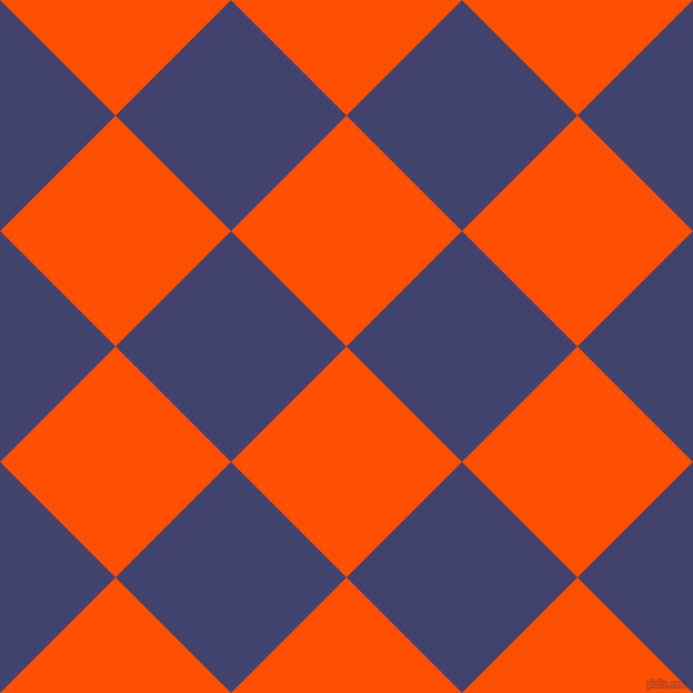 45/135 degree angle diagonal checkered chequered squares checker pattern checkers background, 147 pixel square size, , International Orange and Corn Flower Blue checkers chequered checkered squares seamless tileable
