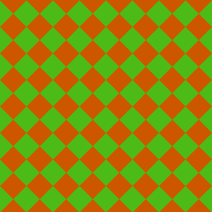45/135 degree angle diagonal checkered chequered squares checker pattern checkers background, 61 pixel squares size, , Kelly Green and Tenne Tawny checkers chequered checkered squares seamless tileable