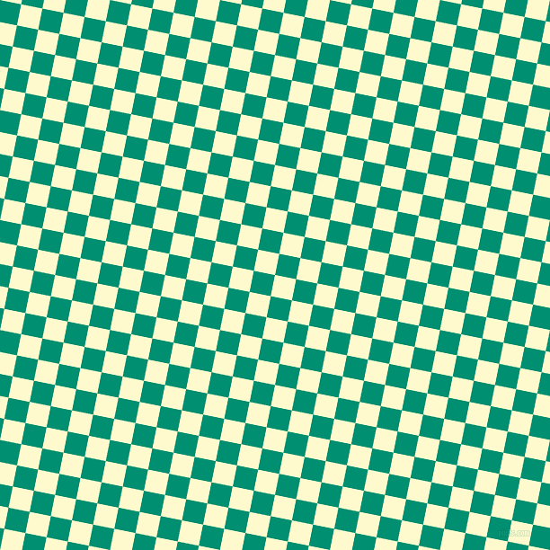 79/169 degree angle diagonal checkered chequered squares checker pattern checkers background, 24 pixel squares size, Lemon Chiffon and Observatory checkers chequered checkered squares seamless tileable
