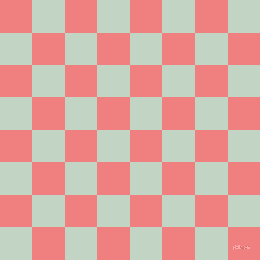 checkered chequered squares checkers background checker pattern, 67 pixel square size, , Light Coral and Sea Mist checkers chequered checkered squares seamless tileable