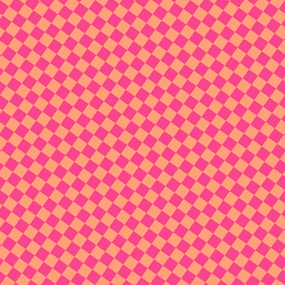 54/144 degree angle diagonal checkered chequered squares checker pattern checkers background, 16 pixel squares size, Light Salmon and Violet Red checkers chequered checkered squares seamless tileable