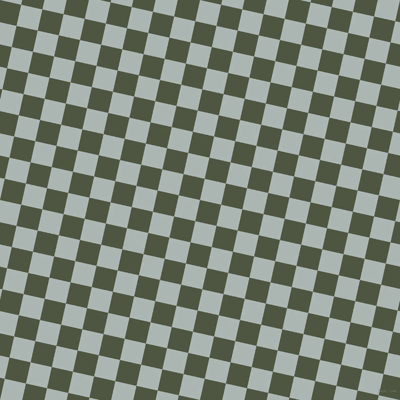 77/167 degree angle diagonal checkered chequered squares checker pattern checkers background, 43 pixel square size, , Lunar Green and Periglacial Blue checkers chequered checkered squares seamless tileable