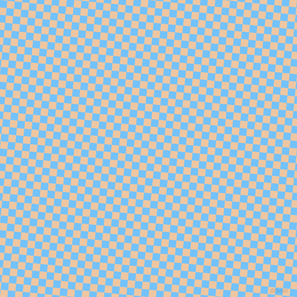 84/174 degree angle diagonal checkered chequered squares checker pattern checkers background, 15 pixel square size, , Maya Blue and Negroni checkers chequered checkered squares seamless tileable