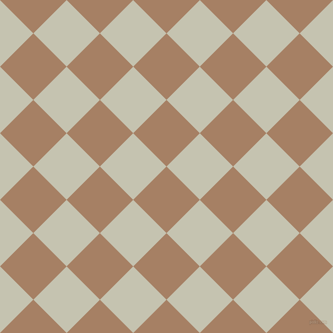 45/135 degree angle diagonal checkered chequered squares checker pattern checkers background, 95 pixel square size, , Medium Wood and Kangaroo checkers chequered checkered squares seamless tileable