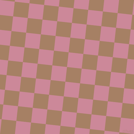 84/174 degree angle diagonal checkered chequered squares checker pattern checkers background, 50 pixel squares size, , Medium Wood and Puce checkers chequered checkered squares seamless tileable