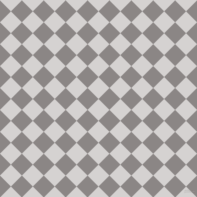 45/135 degree angle diagonal checkered chequered squares checker pattern checkers background, 51 pixel squares size, , Mercury and Suva Grey checkers chequered checkered squares seamless tileable