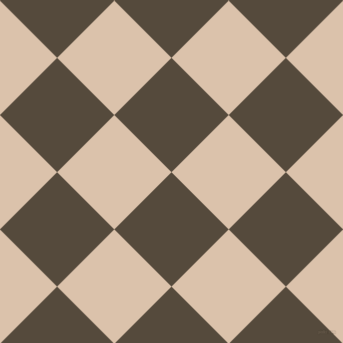 45/135 degree angle diagonal checkered chequered squares checker pattern checkers background, 162 pixel square size, , Metallic Bronze and Bone checkers chequered checkered squares seamless tileable