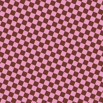 68/158 degree angle diagonal checkered chequered squares checker pattern checkers background, 20 pixel square size, , Mocha and Shocking checkers chequered checkered squares seamless tileable