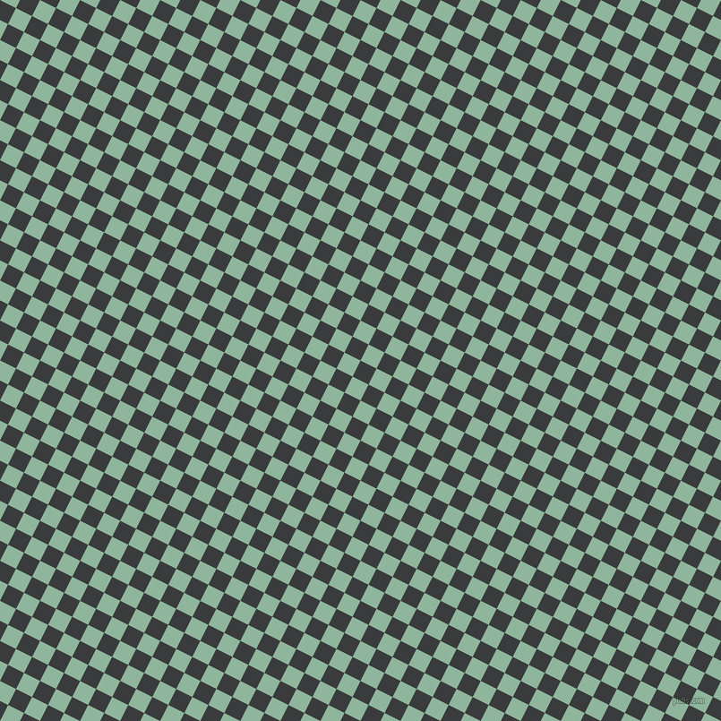 63/153 degree angle diagonal checkered chequered squares checker pattern checkers background, 20 pixel square size, , Montana and Summer Green checkers chequered checkered squares seamless tileable