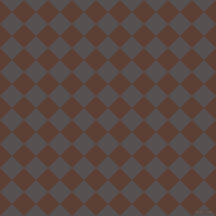 45/135 degree angle diagonal checkered chequered squares checker pattern checkers background, 34 pixel squares size, , Mortar and Very Dark Brown checkers chequered checkered squares seamless tileable