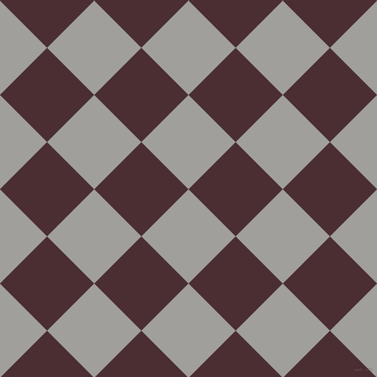 45/135 degree angle diagonal checkered chequered squares checker pattern checkers background, 136 pixel squares size, , Mountain Mist and Cab Sav checkers chequered checkered squares seamless tileable