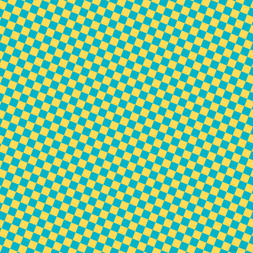 68/158 degree angle diagonal checkered chequered squares checker pattern checkers background, 16 pixel squares size, Mustard and Iris Blue checkers chequered checkered squares seamless tileable
