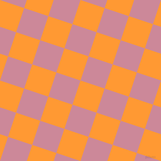 72/162 degree angle diagonal checkered chequered squares checker pattern checkers background, 89 pixel squares size, , Neon Carrot and Puce checkers chequered checkered squares seamless tileable
