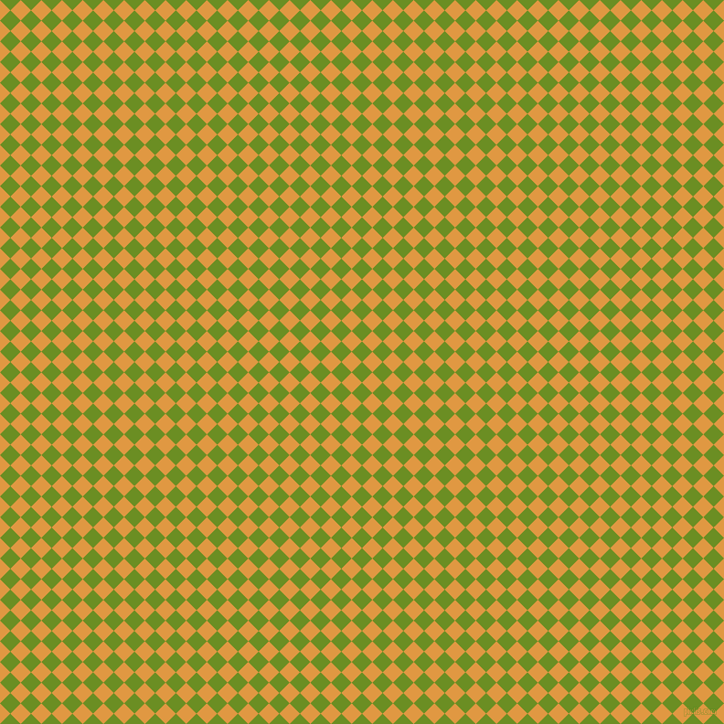45/135 degree angle diagonal checkered chequered squares checker pattern checkers background, 16 pixel squares size, , Olive Drab and Fire Bush checkers chequered checkered squares seamless tileable