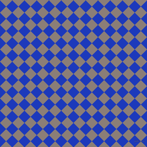 45/135 degree angle diagonal checkered chequered squares checker pattern checkers background, 30 pixel squares size, , Persian Blue and Hurricane checkers chequered checkered squares seamless tileable