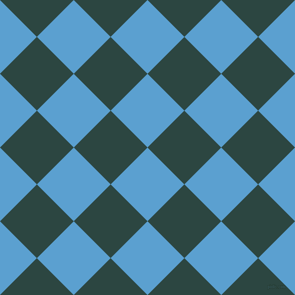 45/135 degree angle diagonal checkered chequered squares checker pattern checkers background, 102 pixel square size, , Picton Blue and Gable Green checkers chequered checkered squares seamless tileable