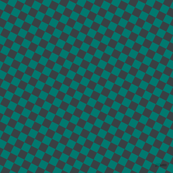 63/153 degree angle diagonal checkered chequered squares checker pattern checkers background, 25 pixel square size, , Pine Green and Charade checkers chequered checkered squares seamless tileable