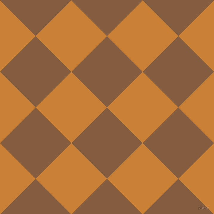 45/135 degree angle diagonal checkered chequered squares checker pattern checkers background, 169 pixel squares size, Potters Clay and Golden Bell checkers chequered checkered squares seamless tileable