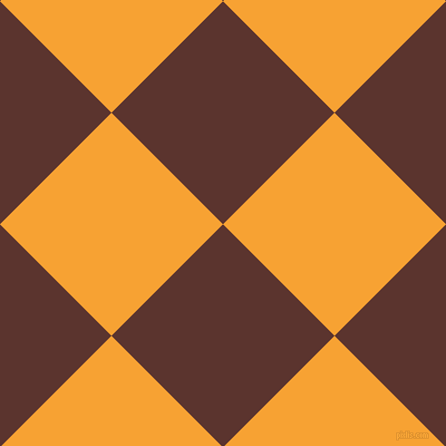 45/135 degree angle diagonal checkered chequered squares checker pattern checkers background, 174 pixel squares size, , Redwood and Lightning Yellow checkers chequered checkered squares seamless tileable