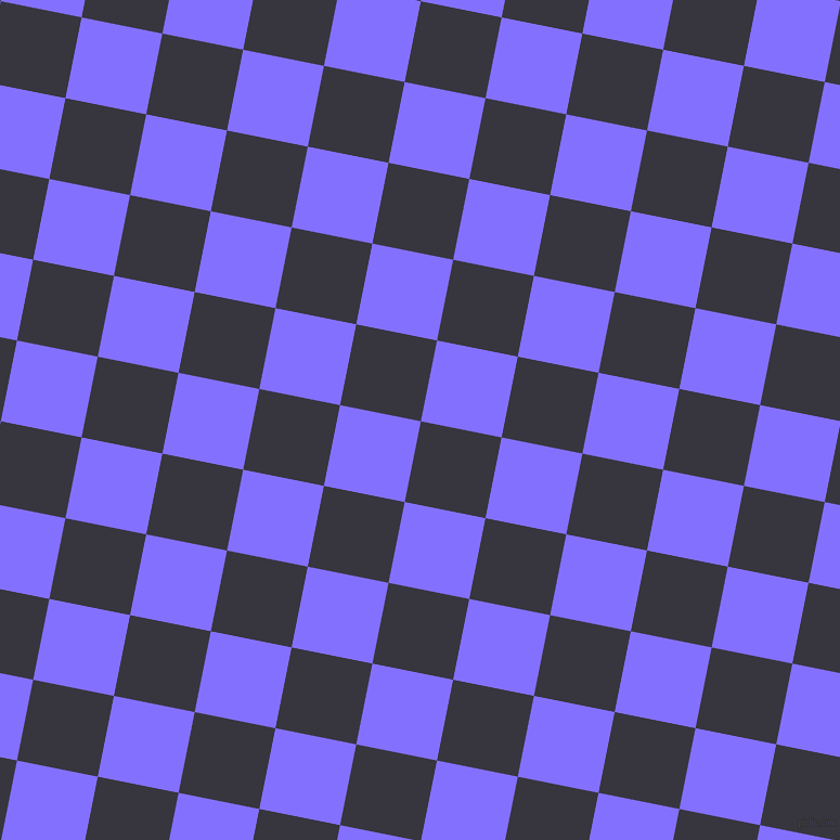 79/169 degree angle diagonal checkered chequered squares checker pattern checkers background, 76 pixel squares size, Revolver and Light Slate Blue checkers chequered checkered squares seamless tileable