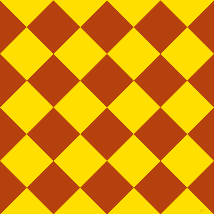 45/135 degree angle diagonal checkered chequered squares checker pattern checkers background, 131 pixel squares size, , Rust and Golden Yellow checkers chequered checkered squares seamless tileable