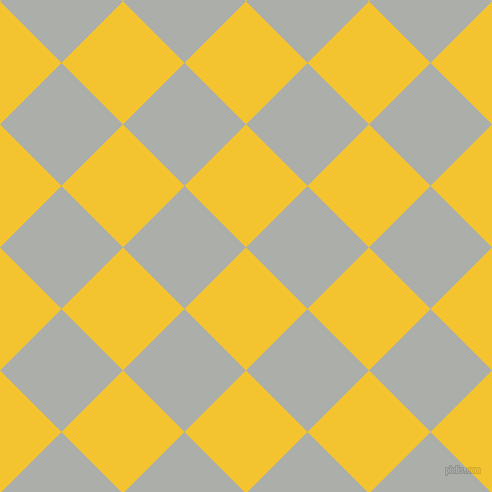 45/135 degree angle diagonal checkered chequered squares checker pattern checkers background, 87 pixel squares size, , Saffron and Silver Chalice checkers chequered checkered squares seamless tileable