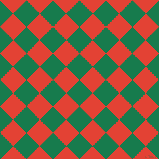 45/135 degree angle diagonal checkered chequered squares checker pattern checkers background, 66 pixel squares size, , Salem and Cinnabar checkers chequered checkered squares seamless tileable