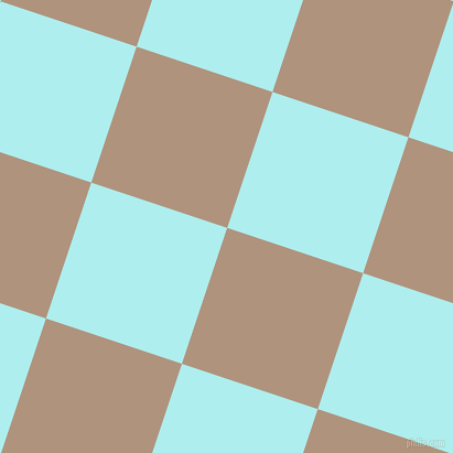 72/162 degree angle diagonal checkered chequered squares checker pattern checkers background, 130 pixel squares size, , Sandrift and Pale Turquoise checkers chequered checkered squares seamless tileable