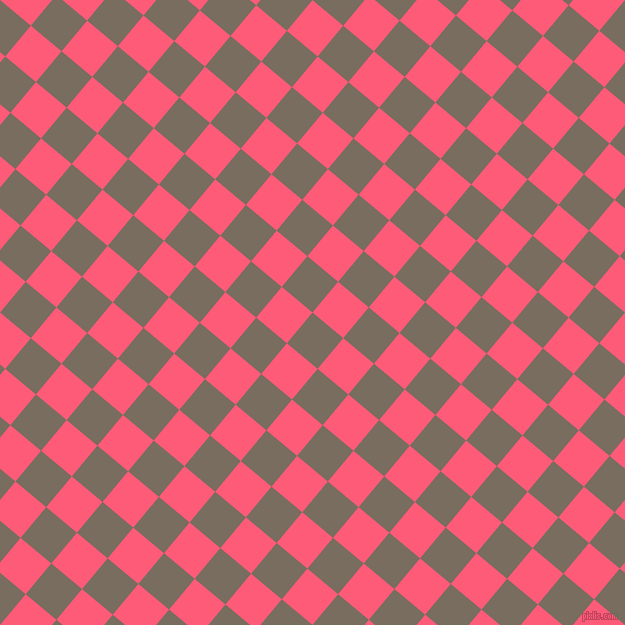 50/140 degree angle diagonal checkered chequered squares checker pattern checkers background, 40 pixel square size, Sandstone and Wild Watermelon checkers chequered checkered squares seamless tileable