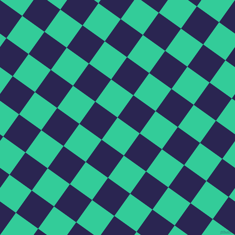 54/144 degree angle diagonal checkered chequered squares checker pattern checkers background, 91 pixel squares size, Shamrock and Paua checkers chequered checkered squares seamless tileable