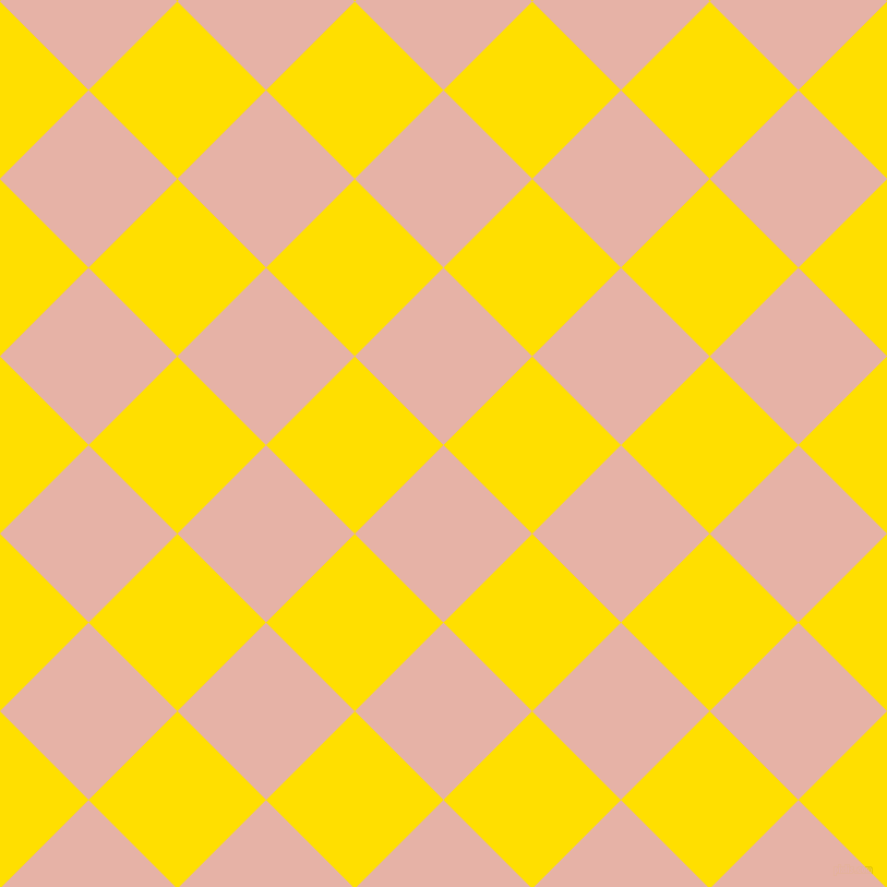 45/135 degree angle diagonal checkered chequered squares checker pattern checkers background, 115 pixel square size, , Shilo and Golden Yellow checkers chequered checkered squares seamless tileable