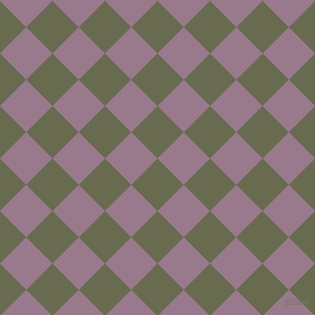 45/135 degree angle diagonal checkered chequered squares checker pattern checkers background, 54 pixel square size, , Siam and Mountbatten Pink checkers chequered checkered squares seamless tileable