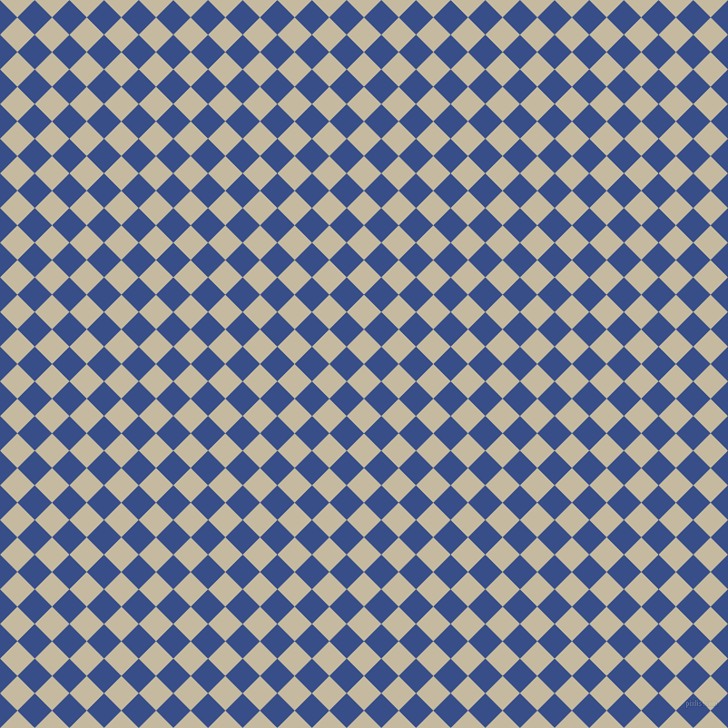 45/135 degree angle diagonal checkered chequered squares checker pattern checkers background, 27 pixel square size, , Sisal and Tory Blue checkers chequered checkered squares seamless tileable