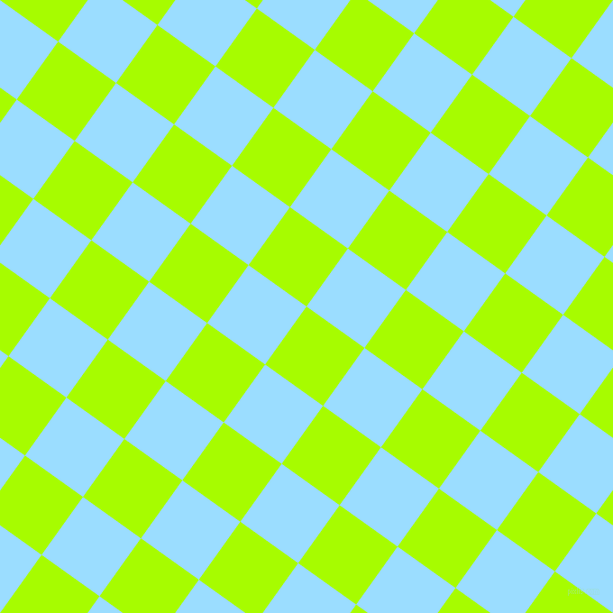 54/144 degree angle diagonal checkered chequered squares checker pattern checkers background, 79 pixel square size, , Spring Bud and Columbia Blue checkers chequered checkered squares seamless tileable