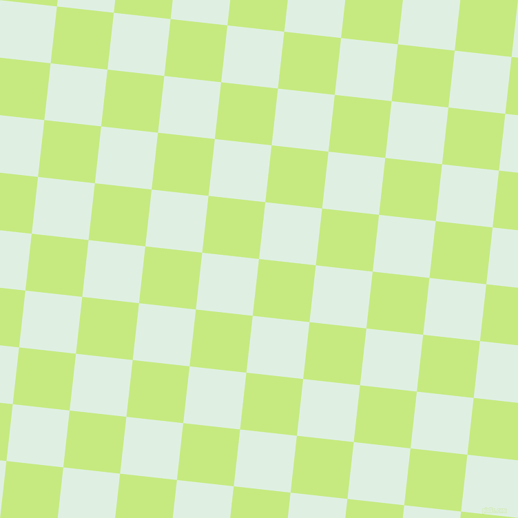 84/174 degree angle diagonal checkered chequered squares checker pattern checkers background, 83 pixel squares size, , Sulu and Off Green checkers chequered checkered squares seamless tileable